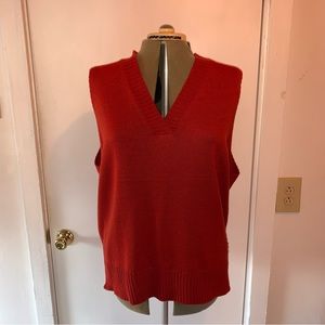 Red Sweater Vest